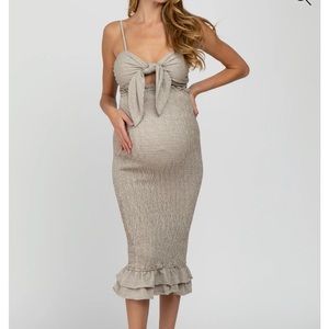 Nude Maternity Dress
